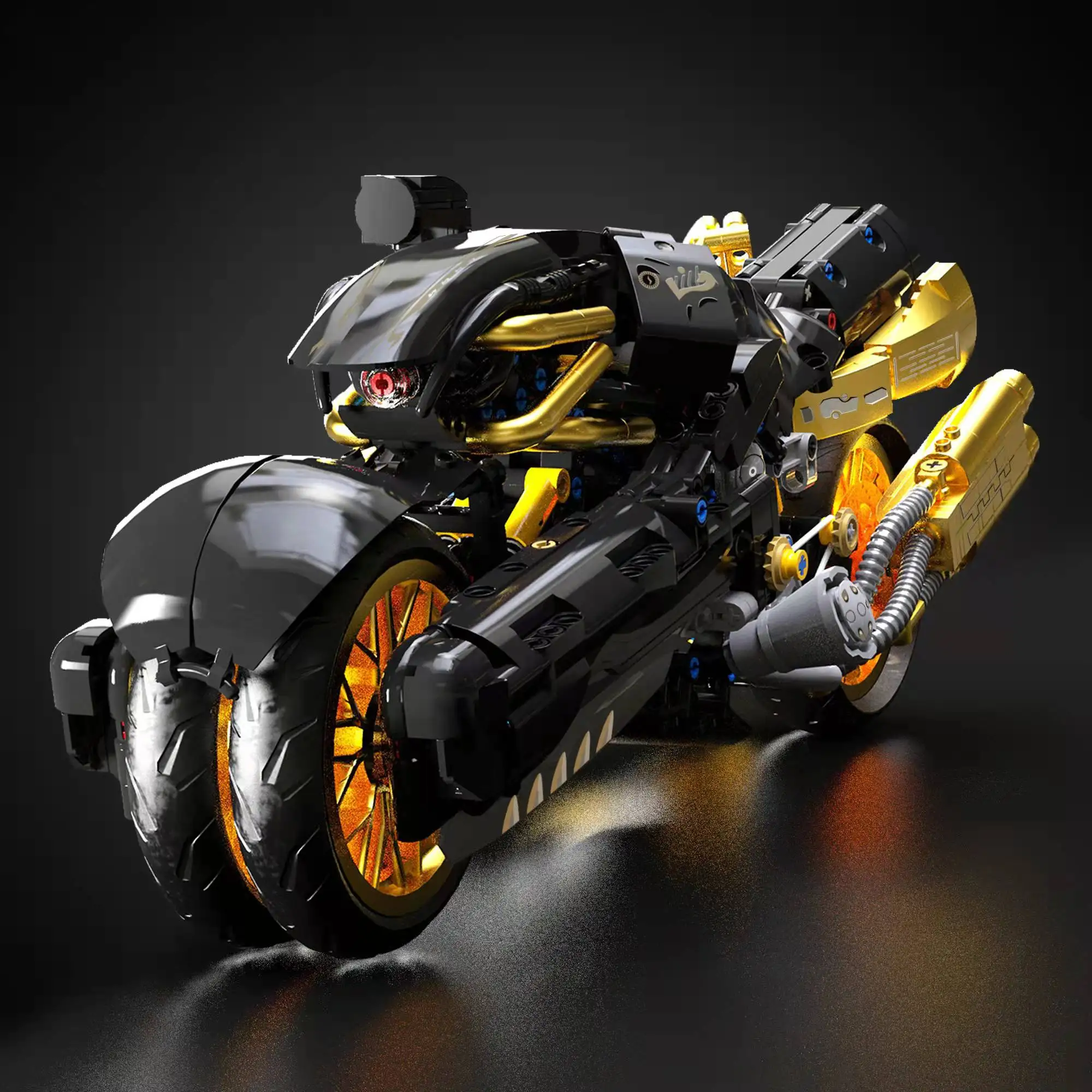 

2021 IN STOCK Fenrir Wolf Motorcycle Game FinelFantessys With Fusion Swords Technolog Building Blocks Bricks Toys Gifts