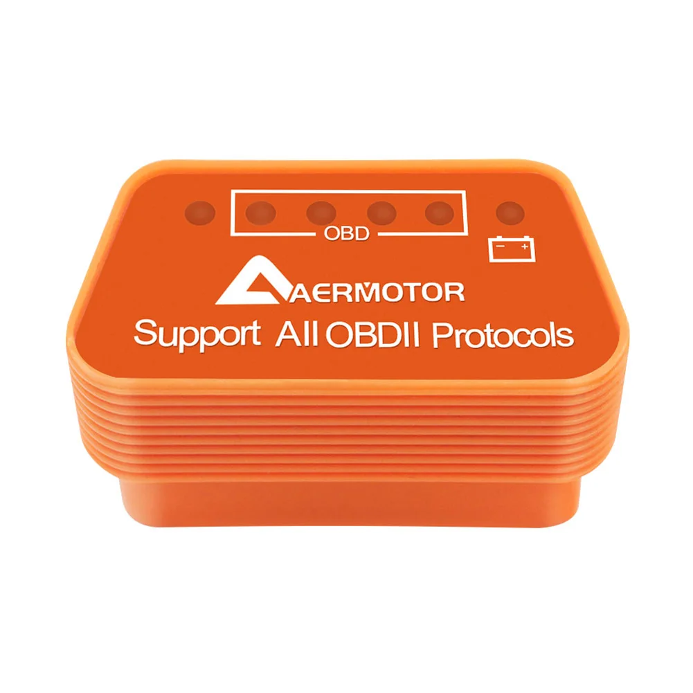 Aermotor WIFI OBD2 ELM327 Bluetooth 4.0 Suitable Scanner Car Diagnostic adapter for Android & Apple Fault Detector | Автомобили и