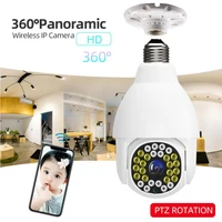 full hd wifi camera tuya smart 360%c2%b0panorama ip camera light bulb home security cctv surveillance pet camera baby monitor