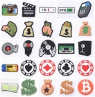 1 шт. Новые Подвески из ПВХ Croc, покажите мне ваши деньги, доллары, аксессуары Croc, кошелек для наличных, украшение для обуви для девочек и мальчиков, подарок