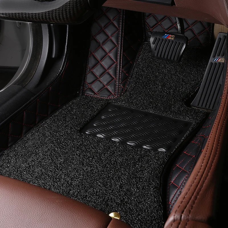 Пользовательские автомобильные коврики для Mercedes Benz W203 W204 W205 W201 W202 AMG C43 C63 C200 C220 водонепроницаемый кожаный Противоскользящий ковер