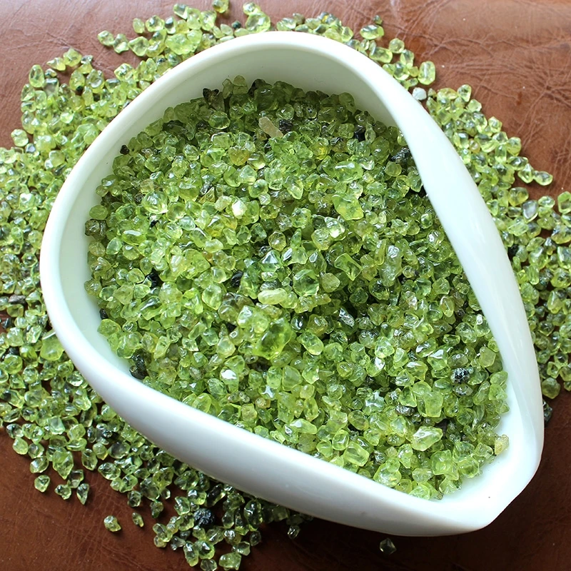 

Natural Stone Mineral Specimen Green Color Quartz Olivine Gravel Crystals and Stones Healing Healing Crystals Home Decor