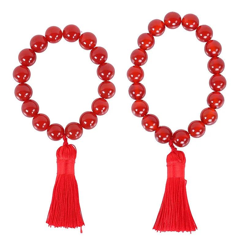 

Anime Genshin Impact Hu Tao Bracelet red Agate Beads Cosplay Prop Jewelry Decor Jewellery for Girl Cosplay Hot Gifts
