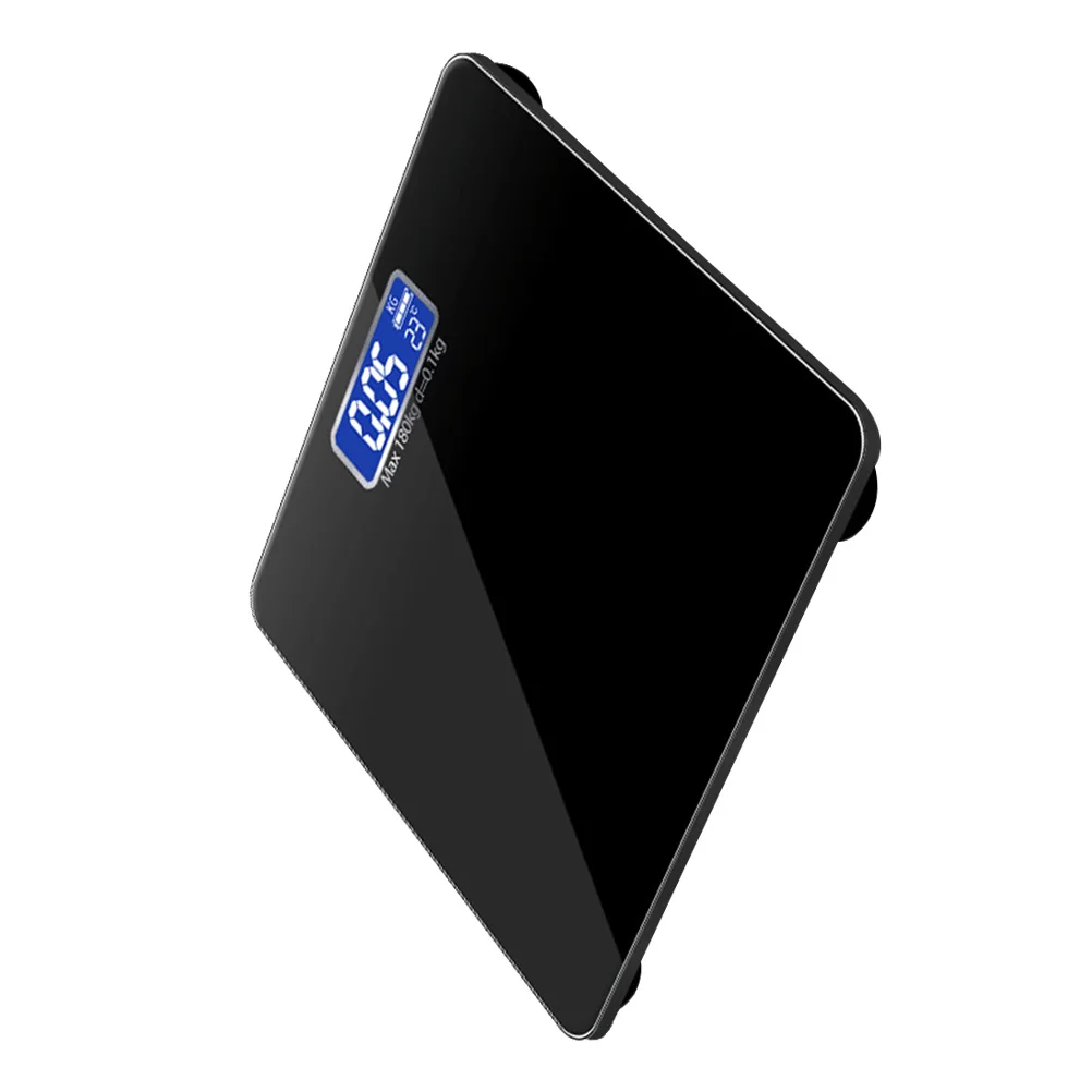 

Square Body Fat Scale Smart Electronic LED Digital Scales Without Battery Black