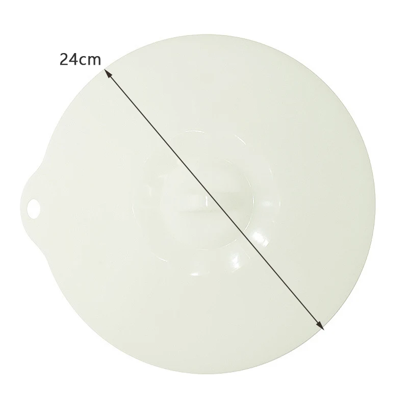24cm Translucent Мульти-Функция силиконовый выкипает крышкой разлива сохранение посуда набор посуды стеклянная крышка печи сейф с вместо того, чтобы Пластик Обёрточная бумага Пособия по кулинарии инструменты - Цвет: 24cm Translucent