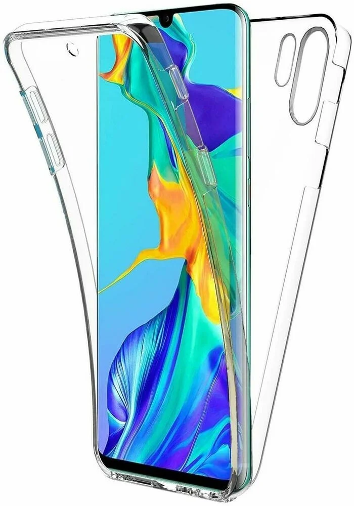 

Pour for huawei P8/P10/P20/P30/P40 PRO Etui Coque Silicone 360 Intégral transparent