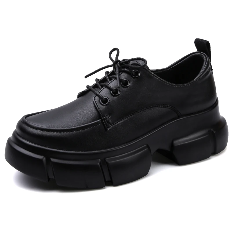 Женские ботинки на толстой подошве с вулканизированной подошвой размеры до 40