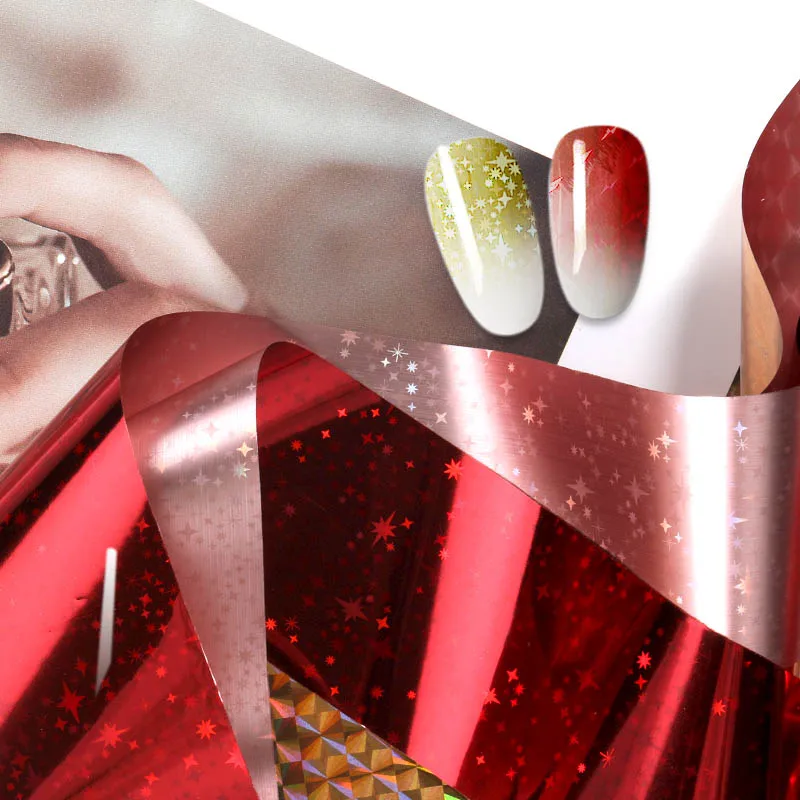 

The New Nail foil DIY Nail Art transfer foils laser broken glass Decal manufacture