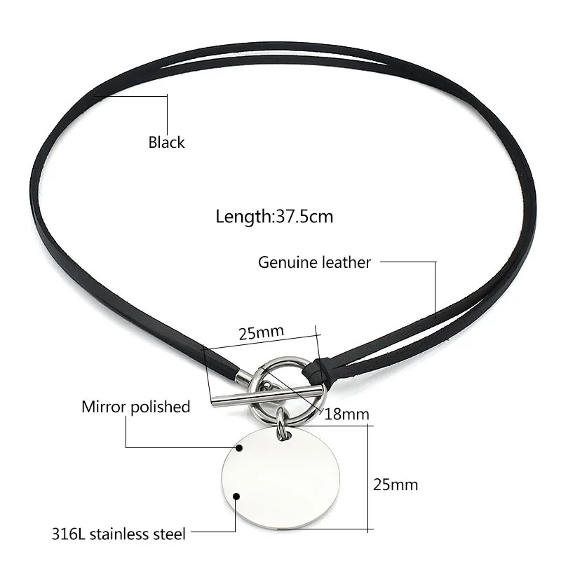 Fashion Collar Punk Round Choker Brown/Black Braided Leather Neck Buckle Necklaces With Charm Jewelry For Couple | Украшения и