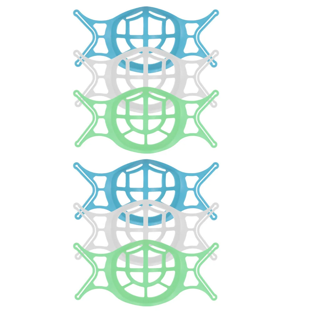 

6Pcs 3D Mask Bracket Extension Holder Lipstick Protective Stand Mask Inner Rack