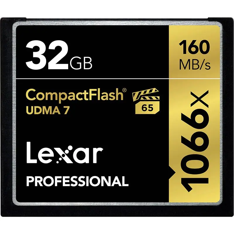 100% оригинальная карта памяти Lexar CF UDMA 7 Max 256 ГБ 128 Гб 64 32 160 МБ/с./с 1066X