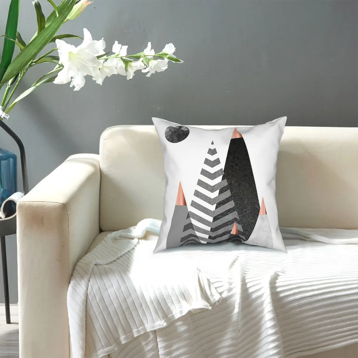 

Nordic Mountains Wy3mnn03pdhq Nordic Art Style Throw Pillow Cover Polyester Cushions for Sofa Novelty Cushion Covers