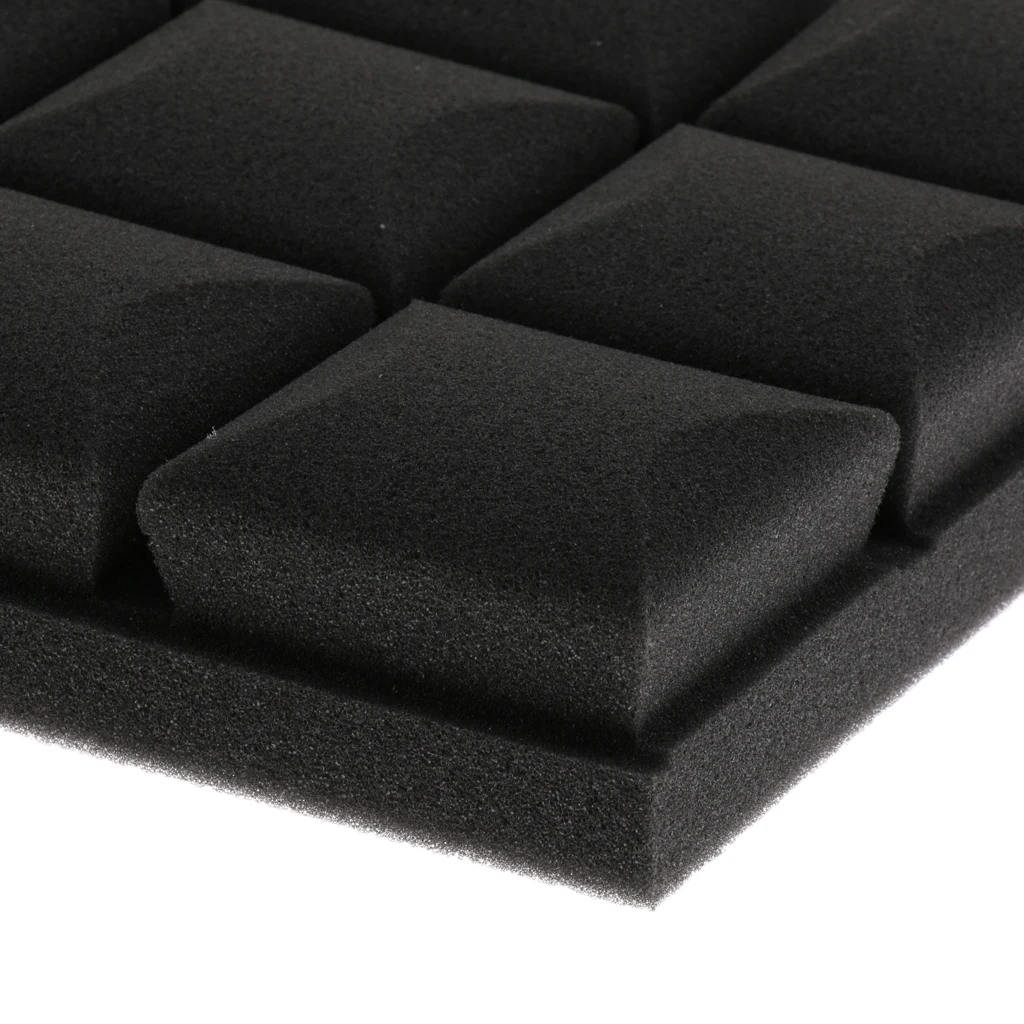 

12x 2" x 10" x 10" Acoustic Foam Panels Padding Sound Insulation 9 Block
