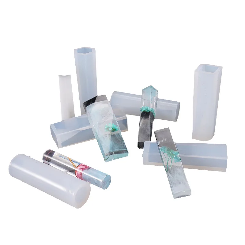 

«Сделай сам» из хрустальной эпоксидной силиконовый цилиндр формы, в форме трапеции, с украшением в виде кристаллов Форма полосы ювелирные и...