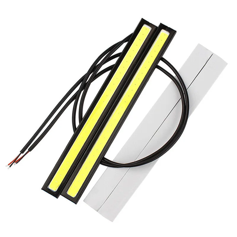 

2pcs 17cm LED COB Daytime Running Light Waterproof DC12V Car Light Source Parking Fog Bar Lamp Strip