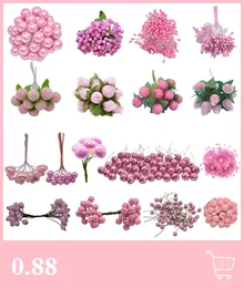 130/260 шт, толщина 3 мм, маленький искусственный цветок Искусственные тычинки цветочный Рисунок с изображением рождественского цветка, тычинки Свадебные украшения для самодельного изготовления