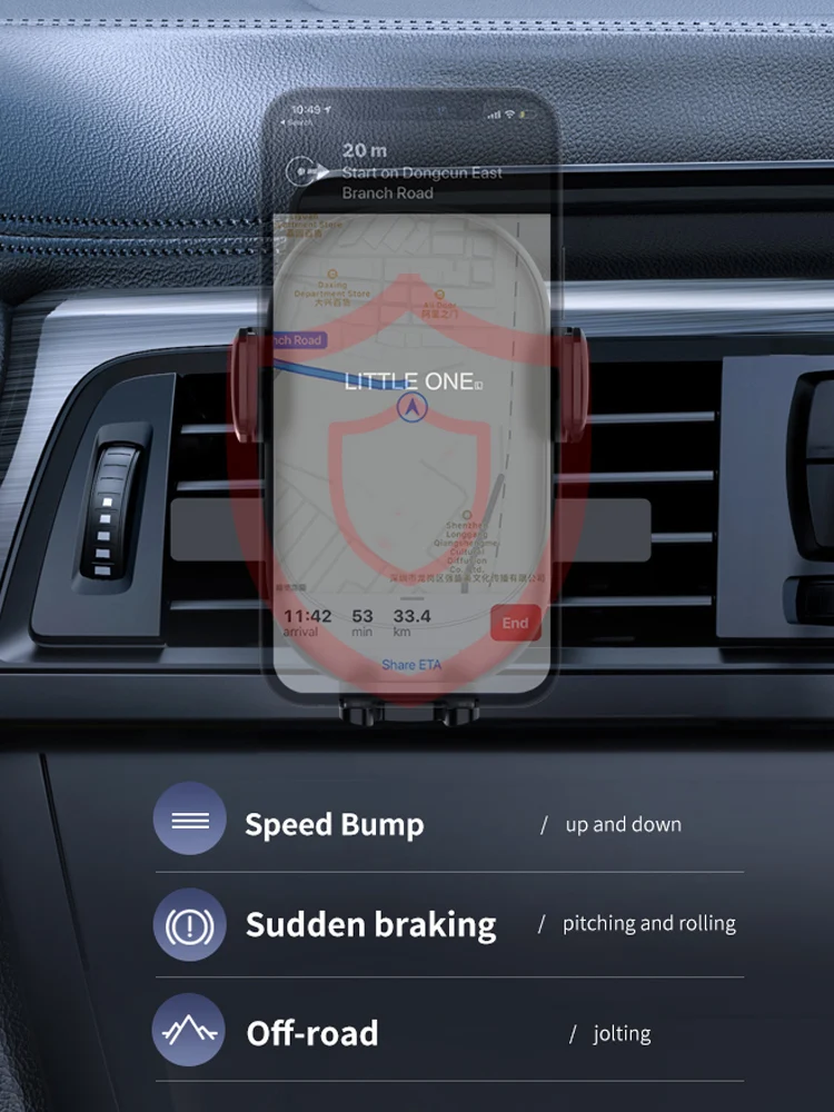 

GRMA Car Phone Holder Universal Silicone for iPhone Samsung Xiaomi Gravity Mobile Phone Stand Bracket Support Clip Mount Holder