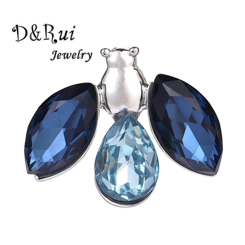 Женская джинсовая фурнитура с синими стразами|Броши| |