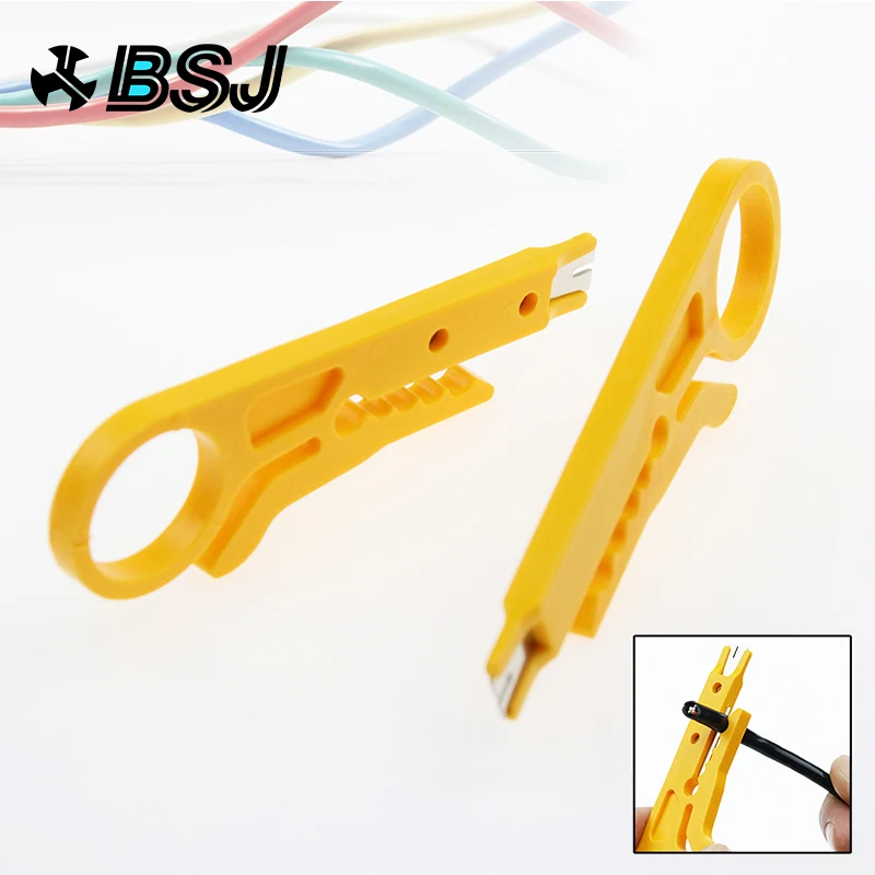 

Portable 2pcs/lot Mini Wire Stripper Knife Network Cable Crimping Pliers Hand Tool Stripping Wire Cutter Multi Tools Hand Tools