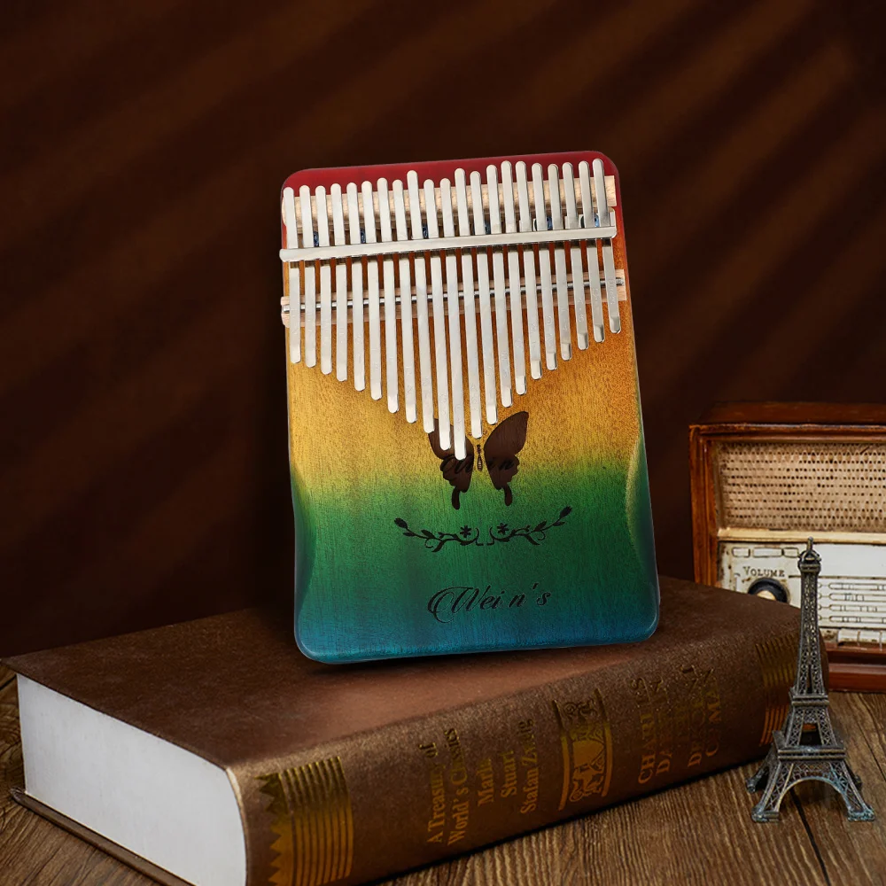 

1 Set 21-Key Thumb Piano Portable Mini Wooden Musical Instruments Kalimba