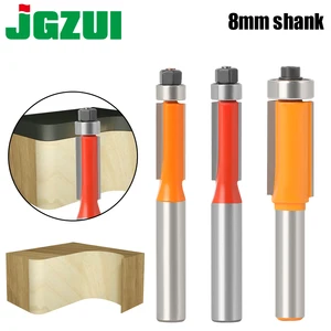 Фрезы обрезные по дереву, 8 дюймов, с концевой ФРЕЗОЙ подшипник, деревообрабатывающий инструмент