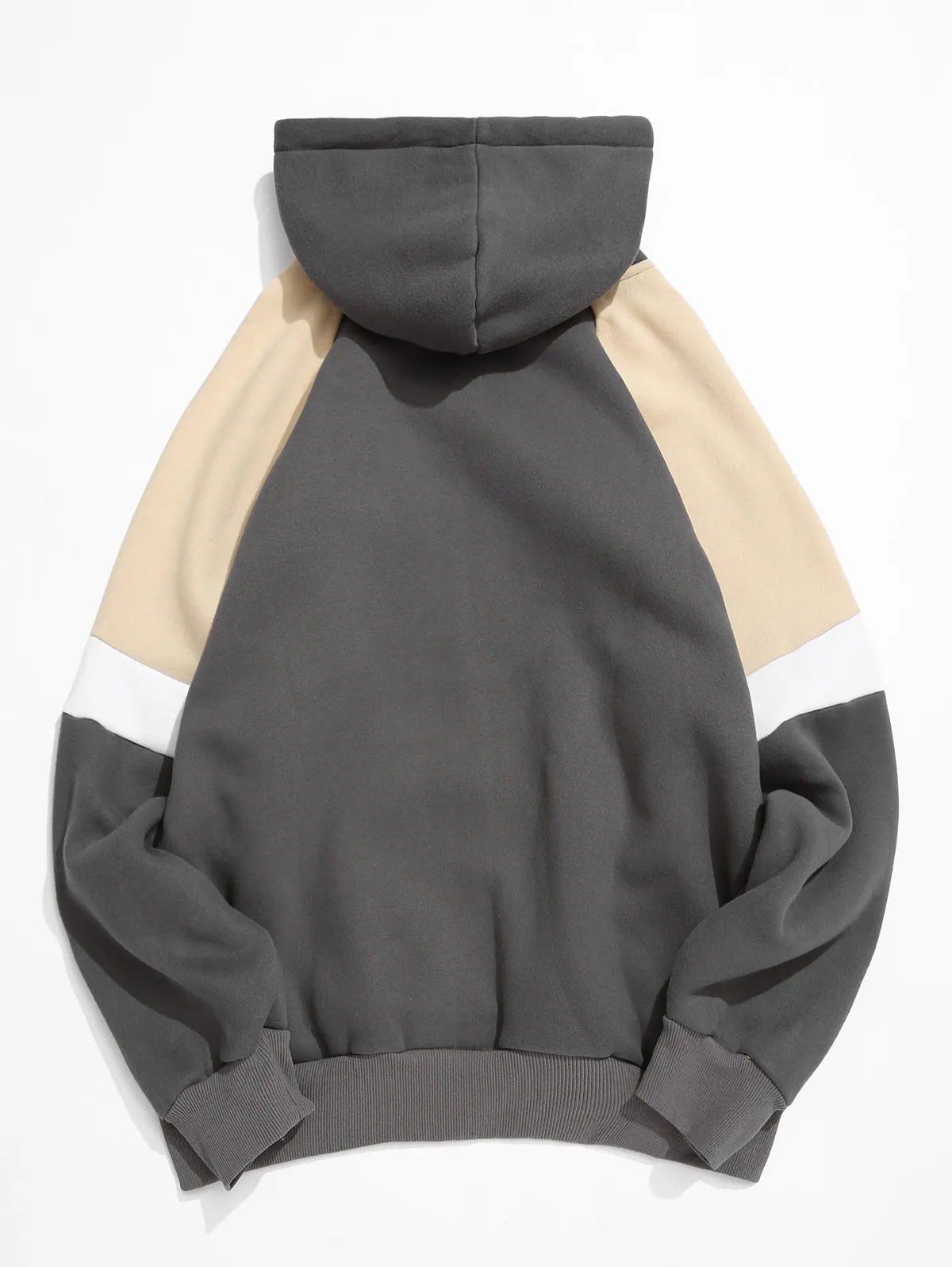 ZAFUL Men Colorblock Splicing Raglan Sleeve Drawstring Hoodie Contrast Color Kangaroo Pocket Hot Sale 2019 | Мужская одежда