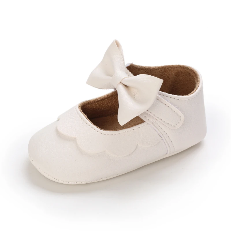 

Spring And Autumn Style Baby Lovely Bow Solid Color Princess Shoes 0-18 Months Baby Casual Shoes First Baby Walking Shoes