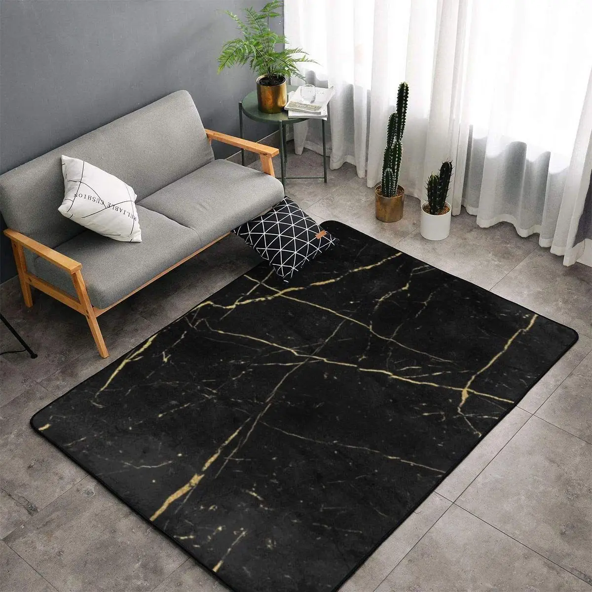 

Black Gold Marble Mat Camper Carpet Bathroom Entrance Doormat Bath Indoor Floor Rugs Absorbent Mat Anti-slip Kitchen Rug 2021