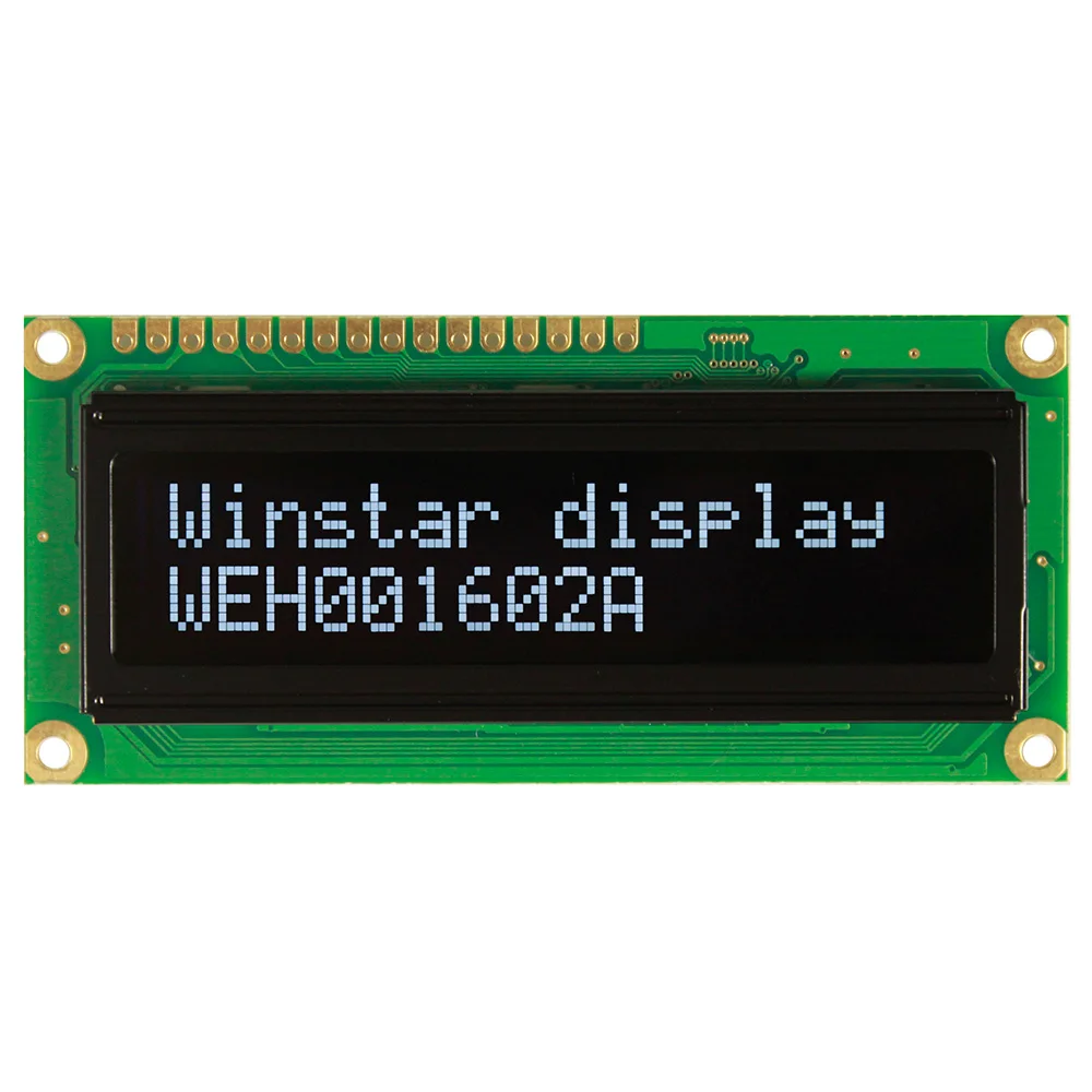 16-контактный 80x36 мм 5 в панели SPI 6800 8080 16*2 16x2 1602 Модуль ЖК-дисплея Charcter WS0010 WEH001602A |