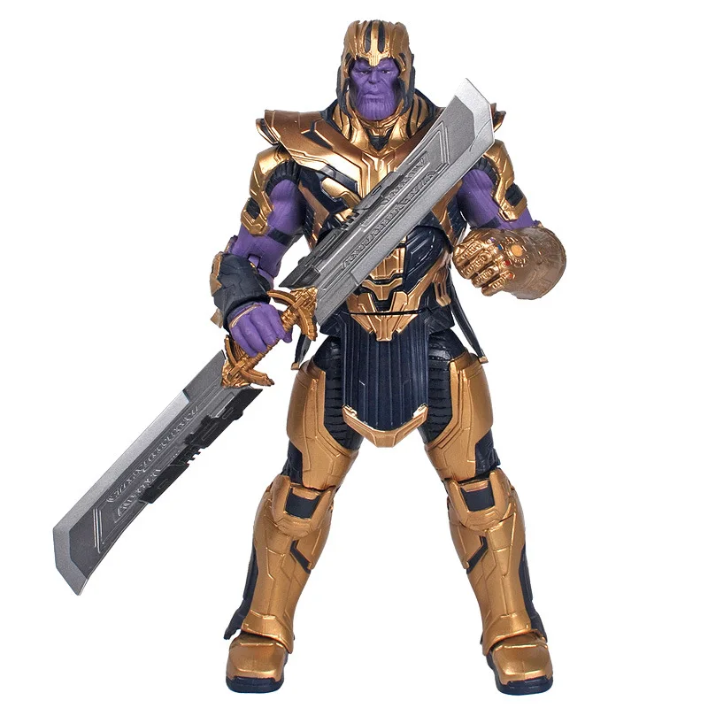 

Disney Movie Marvel Avengers Character Model Thanos Thor Iron Man Spiderman Hulk Movable Doll PVC Collection Children's Toys