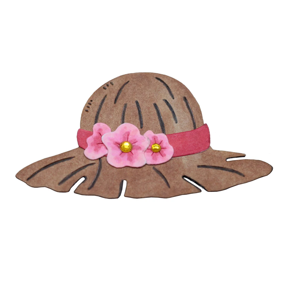 Соломенная шляпа штамповки ручной работы металла резки тиснение штампы для DIY