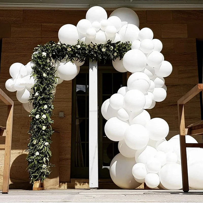 

105pcs 18inch White Latex Balloon Garland Arch Kit Wedding Party Decoration Birthday Cocktail Party Supplies Ballons Decoration