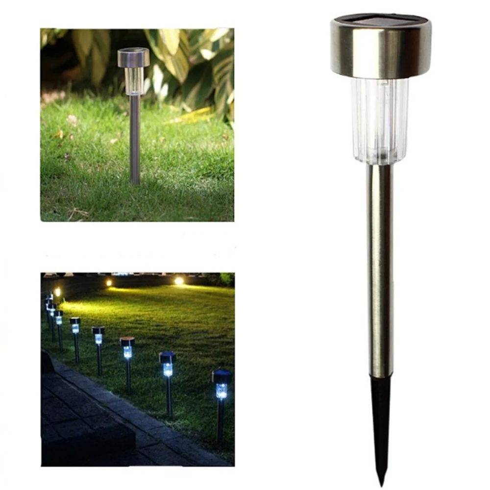 Солнечный уличный газонный светильник из нержавеющей стали s садовое