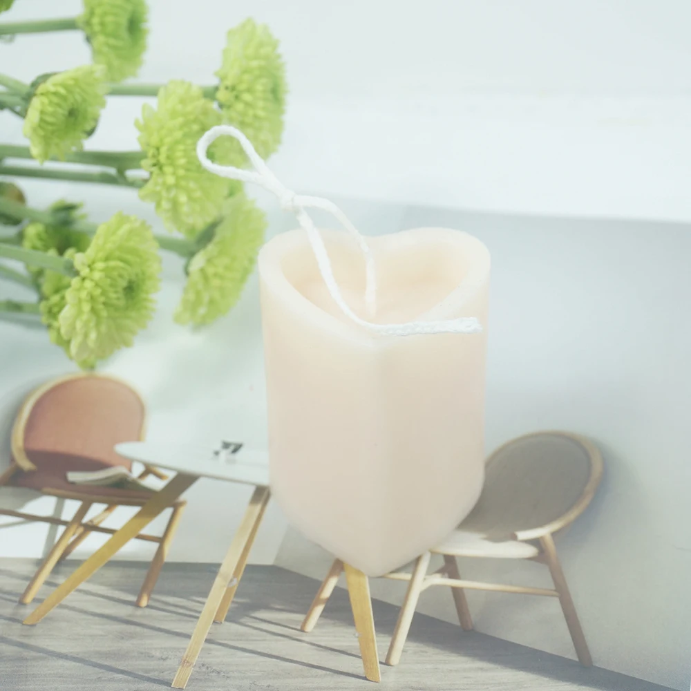 DIY в форме сердца Ароматизированная свеча ручной работы пресс форм Пластик формы