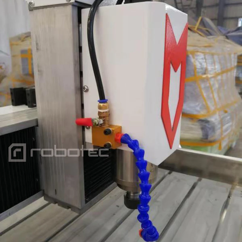 Машина для резки алюминия Robotec малого бизнеса чугунный корпус Nema34 шаговый станок