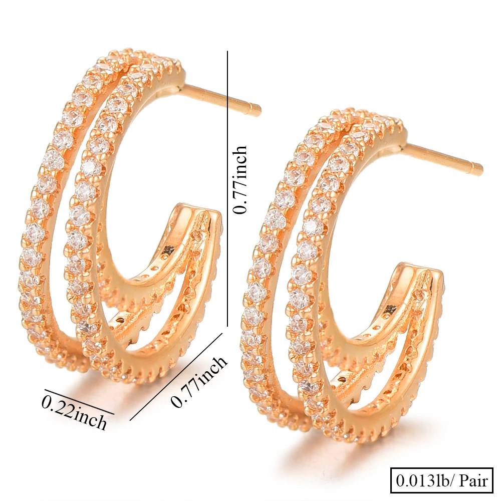 

Siscathy New Luxury DUBAI American Trendy Earrings for Women Bridal Wedding Party Super Jewelry Full Mirco Cubic Zirconia