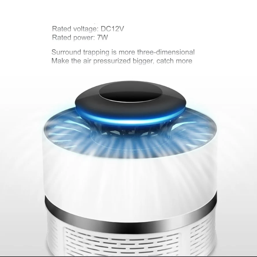 Светодиодная УФ-лампа для уничтожения комаров мощностью 7 Вт светильник ильник