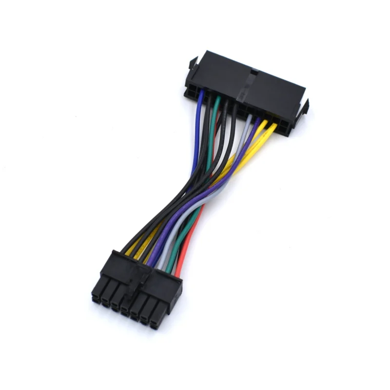 ПК ATX 24 Pin к 14 Кабель питания 18AWG провод для Lenovo Q77 B75 A75 Q75 H81 материнская плата|24 pin|atx