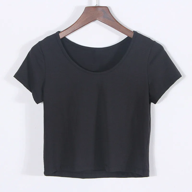 Модальные Короткие рукава с круглым вырезом короткие футболки Летние размеры S-2xl