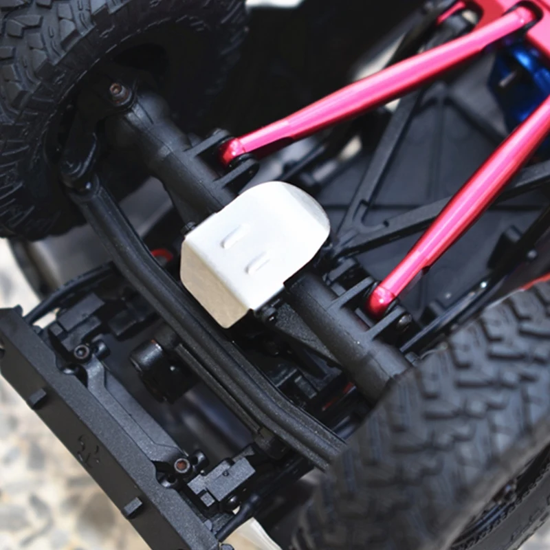 Нержавеющая сталь шасси бронированная ось защитная пластина для 1/24 RC Гусеничный