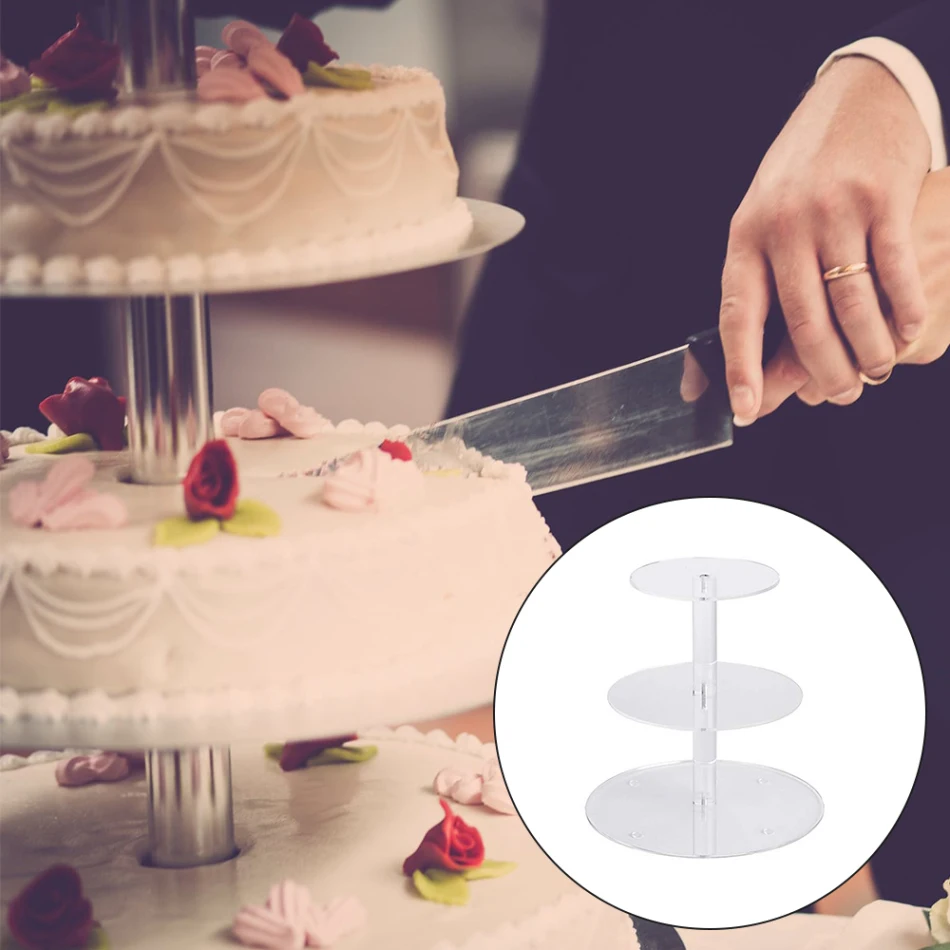 3 4 5 6 7 уровневый держатель для торта Круглый акриловый кекс подставка Соберите