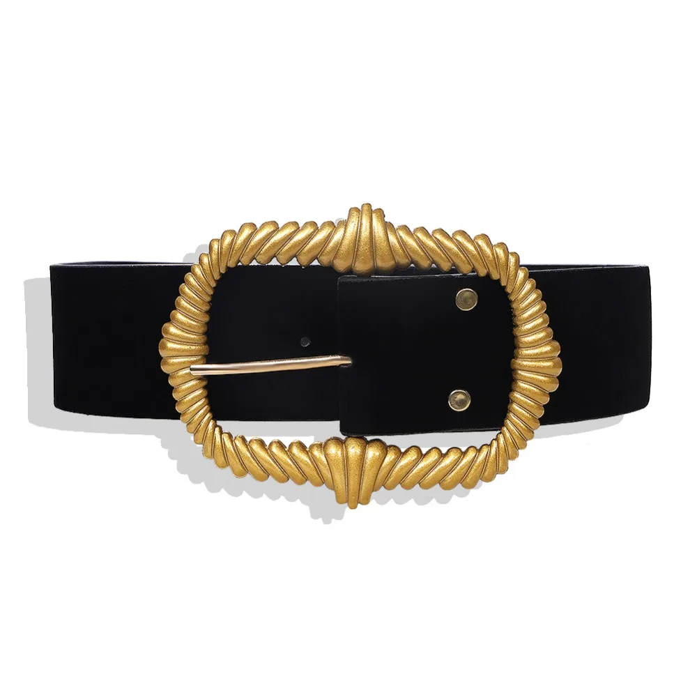 Vedawas Luxury Brand Za Pearl Belts For Women Charm Crystal Maxi Buckle Statement Belts Female Romantic Waist Party Jewelry