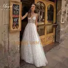 Кружевное свадебное платье простое свадебное платье MNGRL, шифоновое платье принцессы с открытой спиной, без рукавов, на заказ, размера плюс