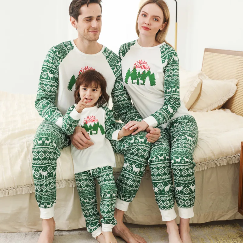 

2021 Family Matching Clothes Christmas Pajama Set Homewear Mother Daughter Kids Sleepwear Pyjamas Women Pijamas Pijama Unicornio