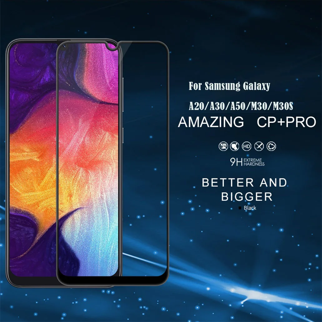 Закаленное стекло для samsung Galaxy A50 A20S A10 A20 A30 A40 M30 M30S Nillkin CP+ Pro противовзрывная Защитная пленка с полным покрытием