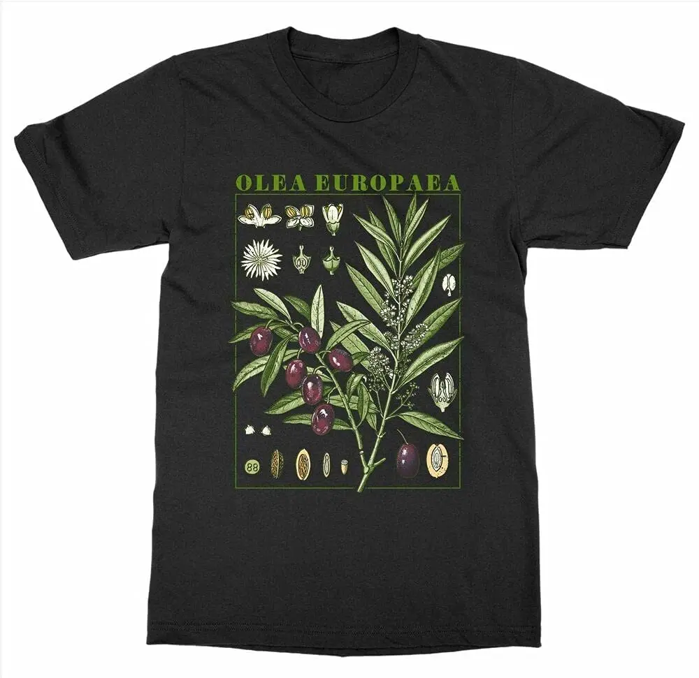 

Garden Plant Print Art Botany Bloom Fruit Flower Grow Men T-Shirt