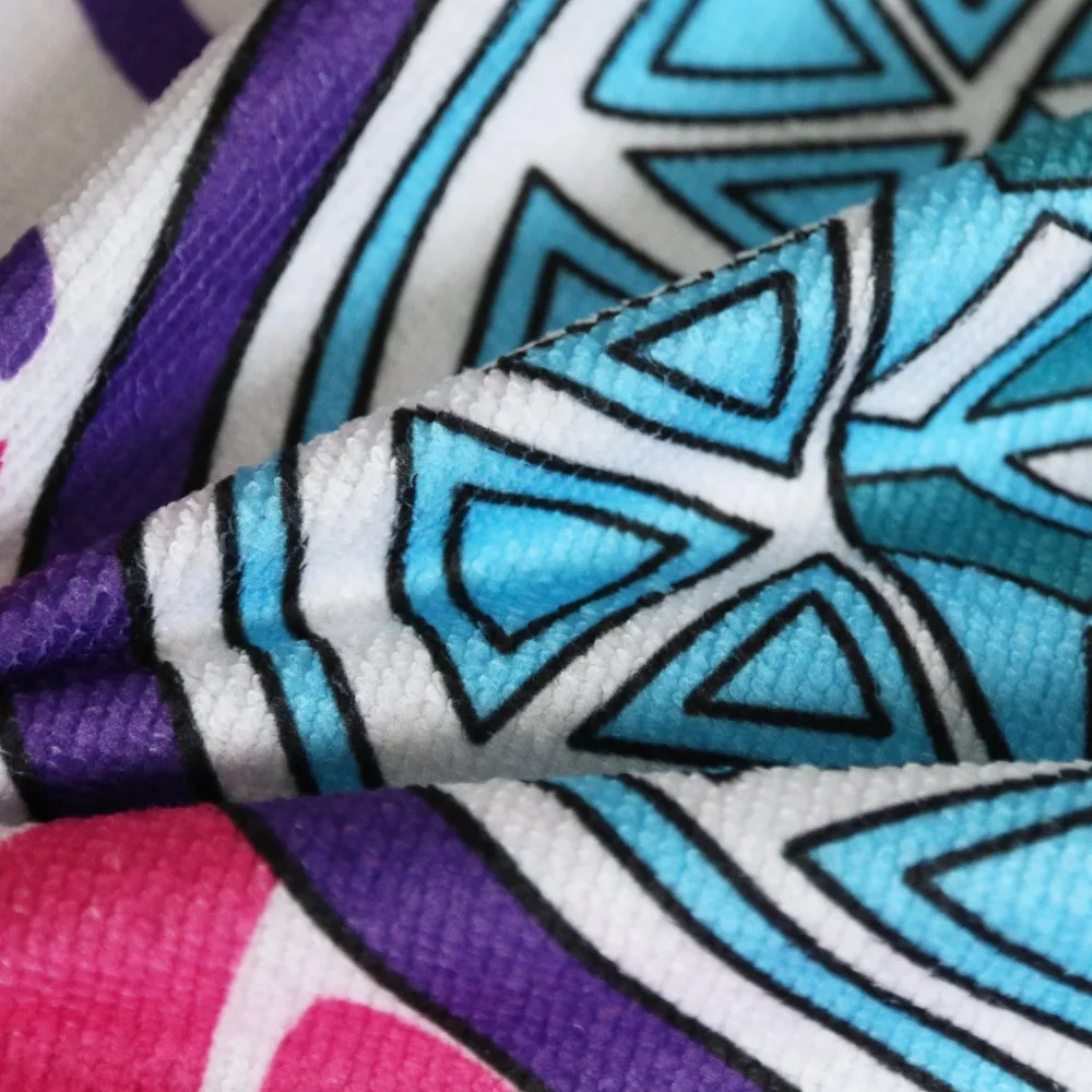 Чакра пляжное полотенце с бахромой Toalla Гобеленовая Мандала из микрофибры Sunblock