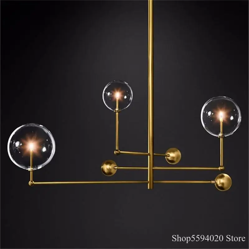 Скандинавский стеклянный шар светодиодный подвесной светильник освещение для