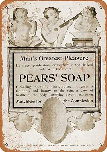 

GRYD Metal Sign 8x12 Inches 1906 Pears' Soap - Vintage Look Metal Sign