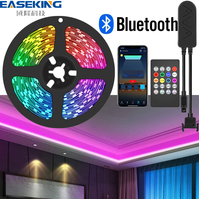 Светодиодные ленты светильник rgb 5050 10 м 20 работы при прослушивании музыки по bluetooth